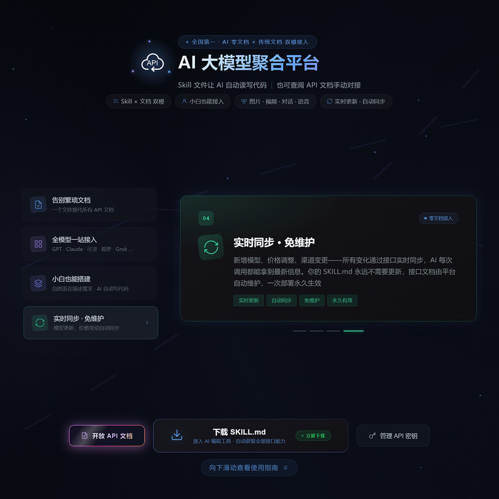API接口后台面板截图